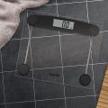 Salter 9208 BK3R Compact Glass Electronic Scale, Bathroom, 180 Kg Max Capacity, Easy Read, Step On, Toughened Glass Platform, Minimalist Design, 300 mm x 250 mm, Black/Clear. 