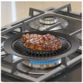 12 "Round Portable Korean BBQ Barbecue Grill Non Stick Gas Stove Pan Plate Grill surface, non-stick grill plate. 