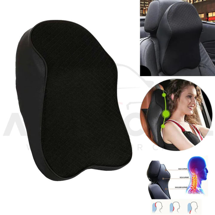 Leather%20Car%20Neck%20Pillow%203D%20Memory%20Foam%20Back%20Rest%20Lumbar%20Cushion%20-%20Easy%20to%20install,%20adjustable%20strap%20fits%20all%20car%20seats%20-%20Image%202