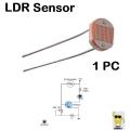 LDR Light Dependent Resistor Light Sensor For Circuits. 