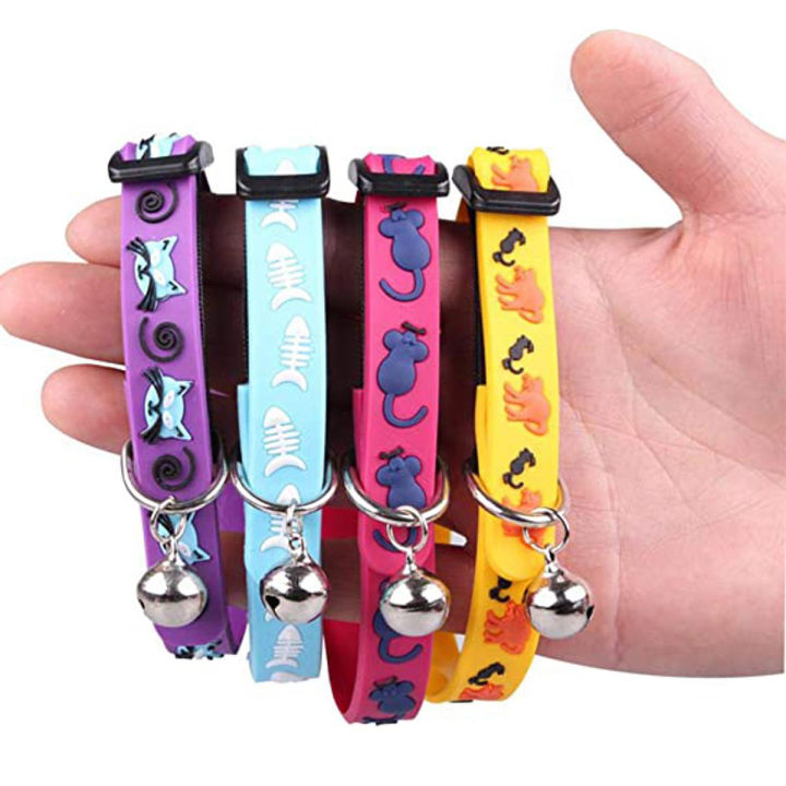 Cat Collar Rubber Material In Different Colours