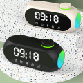 Portable Mini FM Radio Receiver Hifi Sound RGB Bluetooth Speaker with Clock Dual Alarm Clock Support Handsfree -A Durable Easy Install. 
