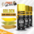 GOLDEN Spray Paint Gem Gold & Dark Gold, MUBAH Spray Paint (Imported). 