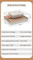56 Eggs Full Automatic Incubator Dual Supply AC/DC, Dual Humidity System With Pump, Adjustable Rolling Tray Three In One Incubator, Hatcher, Brooder. 