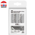WBM Rechargeable Cell AA 2400 mAH 1.5 V, 2 pcs Cell. 