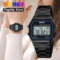 SKMEI Fashion Ladies Waterproof Stainless Steel Backlight Alarm Chrono Digital Watches for Women 1123. 