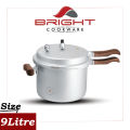 BRIGHT- Pressure Cooker Wooden Handle- 9 Litre. 