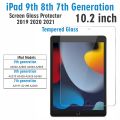 iPad 7th 8th 9th Generation Tempered Glass Screen Protector for 2019, 2020, 2021 Models, Scratch-Resistant, High-Quality, Clear Protection, Compatible with A2602, A2603, A2604, A2270, A2428, A2430 and More. 
