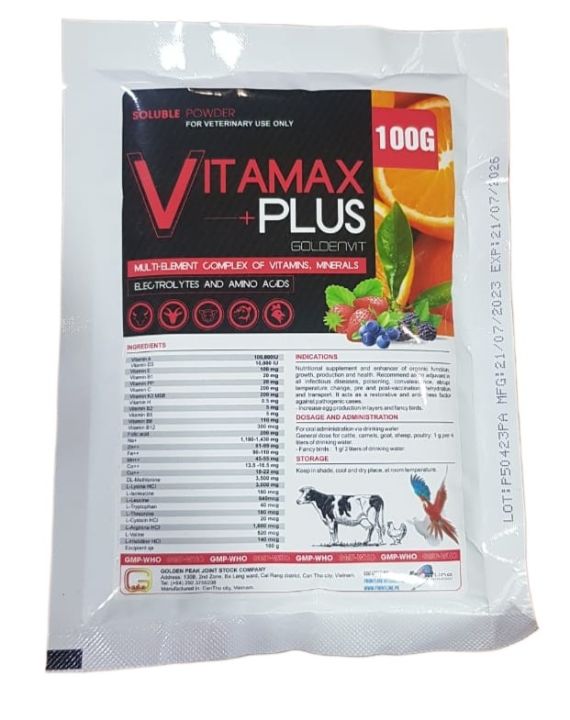 VITAMAX%20PLUS%20VITAMINS%20MINERALS%20ELECTROLYTES%20&%20AMINO%20ACIDS%20FOR%20BIRDS%20PETS%20&%20POULTRY%20100GM%20-%20Image%203