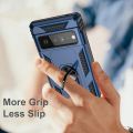 Google Pixel 6 Pro Luxury Shock-Proof Armor Case Magnetic Car Ring Stand Cover Pixel 6 Pro. 