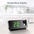 LED Digital Projection Alarm Clock Table Electronic Alarm Clock with Projection Time Projector Bedroom Bedside Clock. 