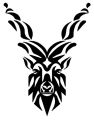 Markhor, Maarkhor, Markhore Bumper Sticker "(New Design)" Size - 12" x 10" inch Large Decal for "Car Back Mirror" | Premium Quality. 