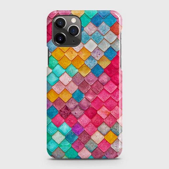 iPhone 11  Pro Cover Case Colorful mermaid Hard Cover- Design 13 Cover
