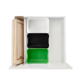 IKEA VARIERA Box, white 24 x 17 cm with handles. 