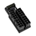 For RTX 4090 4080 Graphics Card ATX3.0 4X8Pin 12 4Pin Adapter 180 Degree Angled Connector for Supply Cable,A. 