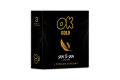 Ok Gold Skin to Skin Condom for Extra Pleasure - 3 Pcs Pack. 