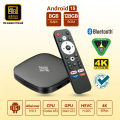 【High Performance】Magic Pro Android TV BOX | Original 2GB RAM & 8GB ROM (Showing 8GB-128GB) | Android 15 | 4K Resolution | Bluetooth voice Remote | Latest Gk63 Processor | Dual 2.4Ghz & 5G Wi-Fi  | Set top Box Smart  TV by Al-Buraq Tech Zone. 