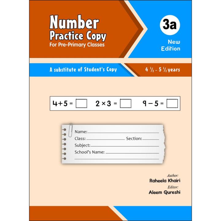 Paragon Publications | Number Practice Copy - 3A | For Pre Primary ...