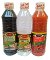 Turkish Soya Sauce, Vinegar, Chilli Sauce 500ml. 