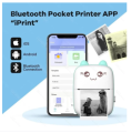 Mini Printer Portable, Pocket Thermal Printer, Bluetooth Wireless Smart Printer for Photo Picture Office Receipt Label Note QR Code Inkless Printing with iOS Android APP. 