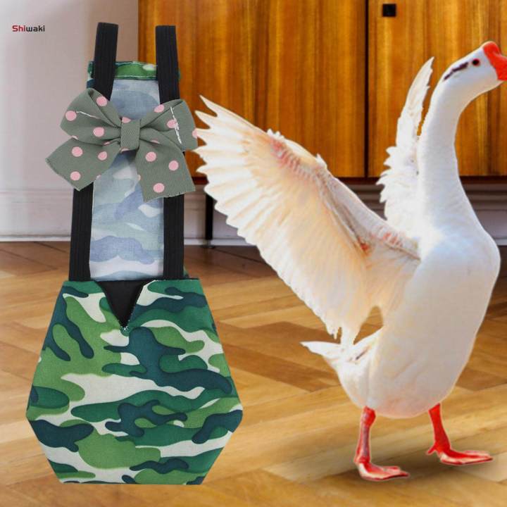 Chicken Duck Diaper Wear Costume Poultry Nappy for Duckling Hens Green