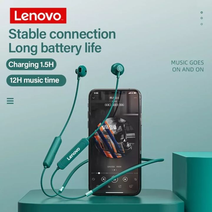 Lenovo%20SH1%20Wireless%20Headphones%20Bluetooth%20Earphones%20Sport%20Magnetic%20Neckband%20Headset%20With%20Microphone%20Earpods%20-%20Image%203