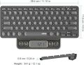 Arteck 2.4G Wireless Keyboard Ultra Slim and Compact Wireless Keyboard with Media Hotkeys for Computer/Desktop/PC/Laptop/Surface/Smart TV and Windows 10/8/ 7 Built-in Rechargeable Battery. 