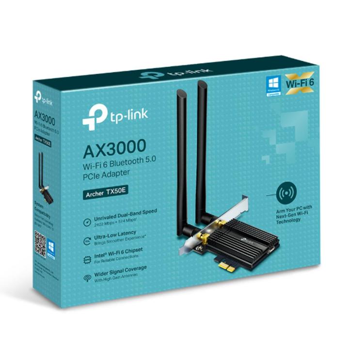 TP-Link%20Wi-Fi%206%20Bluetooth%205.2%20Card%20Archer%20TX50E%20AX3000%20Dual%20Band%20Wi-Fi%206%20Bluetooth%205.2%20PCIe%20Adapter%20-%2018%20Months%20Brand%20Warranty%20-%20Image%203