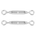 M4 Stainless Steel 304 Eye & Eye Turnbuckle Wire Rope Tension (5Pcs). 