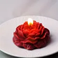 Mini Peony Flower Scented Candle - Decorative Floral Shaped Fragrance Candle. 