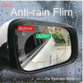 [High Quality] 2pcs 2in1 Car Rearview Mirror Rainproof Film Anti Fog Window Foils Rear View Mirror Stickers Screen Protector. 