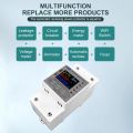 TOMZN WiFi Smart 63A/80A TUYA Energy Meter Kwh Metering Circuit Breaker Timer with voltage Amper and leakage protection for solar inverter. 