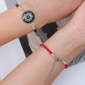 Luminous Sun Moon Weaving Bracelet Couple Adjustable Bracelet Jewelry Birthday Gift. 