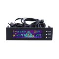 5.25 inch PC Fan Speed Controller Temperature Display LC D Front Panel-as the picture shows. 
