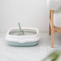 Cat Litter Box 1 Set Excrement Training Sand Litter Box Cat Dog Tray with Scoop Pet Toilet Bedpan Anti-Splash Dog Toilet. 