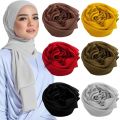 Georgette Chiffon Hijab Georgette Scarf Chiffon Scarf Solid Colors Hijabs Scarf for Girls Hijab Scarf for Women. 