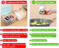 2 pcs Measuring Salt and Pepper Shakers, Precise Quantitative Each Press 1/8 tsp (0.5g), Ration Spice Dispenser Air-Tight.. 
