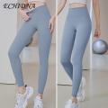 ECHIDNA Yoga Pants Sweat Absorption Seamless Lady Sports Trousers. 