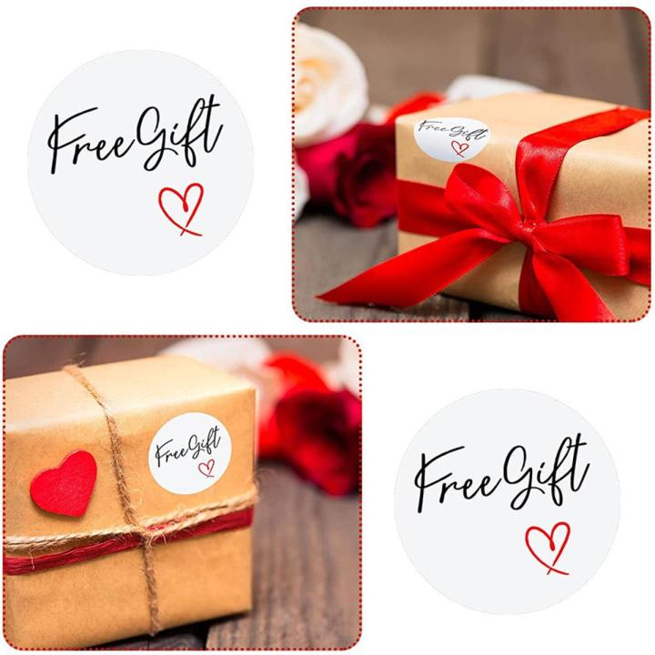 100 PCS 1 Inch Free Gift Sticker Design Packing Stickers For Packing Seal Label Decoration Business Stickers Decoration Sticker Invitation Seal Sticker Box Label