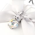 Cute Elegant Bear Necklace Pendants Crystals from Swarovski Animal Necklace Jewelry Christmas Gift. 