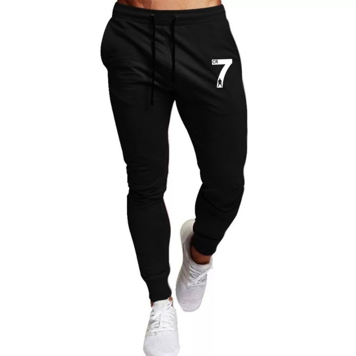 New Arrival CR7 Logo Printed Trouser Double Pockets Slim Fit Casual Trousers Best Fabric Sweatpants For Men