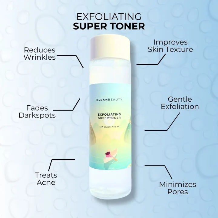 Klean%20Beauty%20-%20Exfoliating%20Super%20Toner%20160%20ml%20Glycolic%20Acid%20Toner%20for%20smooth,%20radiant%20skin%20Exfoliating%20toner%20for%20a%20brighter%20complexion%20Refreshing%20glycolic%20acid%20skincare%20for%20dead%20skin%20removal%20-%20Image%205
