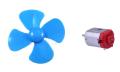 DC Motor Toy Fan with Propeller for Kids Electronic Science Project. 