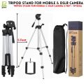 Tripod Stand For Mobile Phones, Camera & DSLR With Mobile Phone Holder - Portable & Adjustable Tripod Stand 1 Feet / 3.5 Feet / 5 Feet 3110 & WT330A - Universal Tripod Stand For Mobile & YouTube Videos - Phones Light Weight Premium Quality - For Vlogging. 