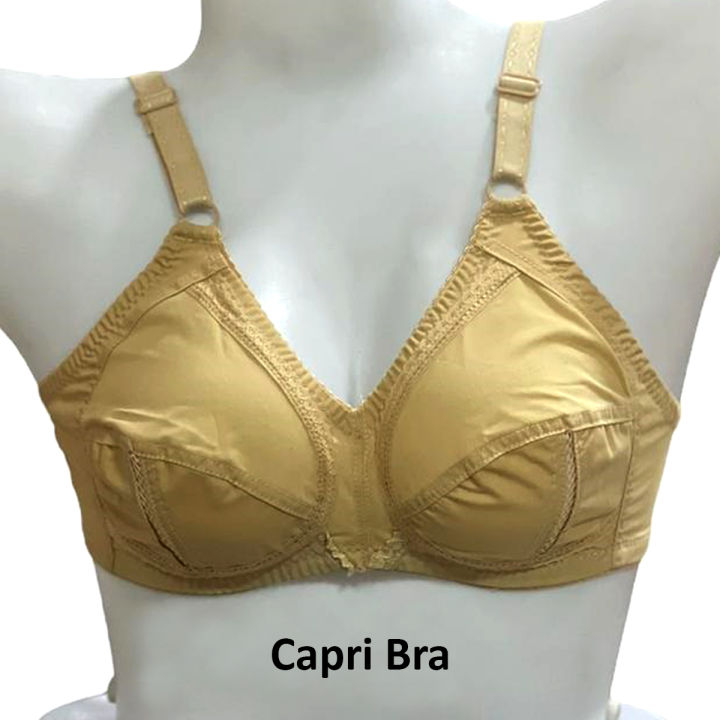 Best Quality Non Padded Bras for Women Casual Bras for Girls Adjustable Inner Wear Ladies Brassiere for C and D Cups Comfortable Brazzer in Beige 34 to 50 Size Bra Available Under Garments for Girls and Womens
