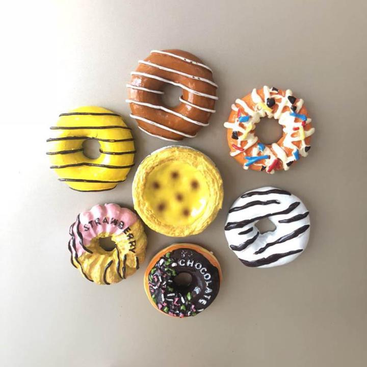 wasi%20store%20Doughnut%20Magnet%20Refrigerator%20Paste%203D%20Magnet%20Refrigerator%20Souvenirs%20Food%20Magnet%20For%20Kids%20Message%20Holder%20Decoration%20-%20Image%207