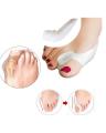 1 Pair Silicone Gel Bunion Protector Toe Straightener Separator Alignment Pain Relief Thumb Corrector. 