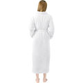 Premium Women's Plush Long Bathrobe - Soft Warm Fleece Robe with Shawl Collar for Spa & Home. 