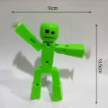 2 Pcs Random Color Stikbot Screen Animation Toys Shed Dolls with Sucker Toys. 