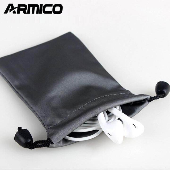 ARMICO Mini Portable Pouch Storage Bag Waterproof Bag for Earphones Earbuds Smart Phone USB Cable U Disk Charging Case
